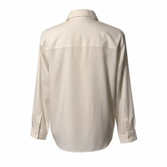 Jones New York Non-Iron White Button-Front Shirt 3X Classic Cotton Style - Picture 2 of 7